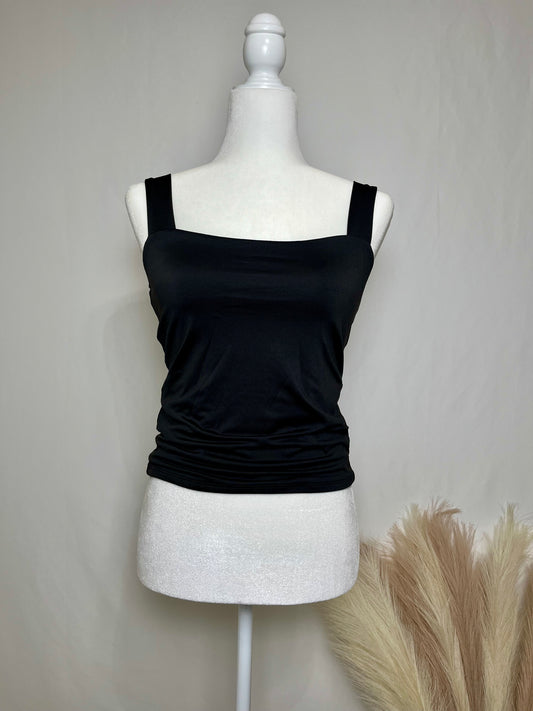 Solid Square Neck Top
