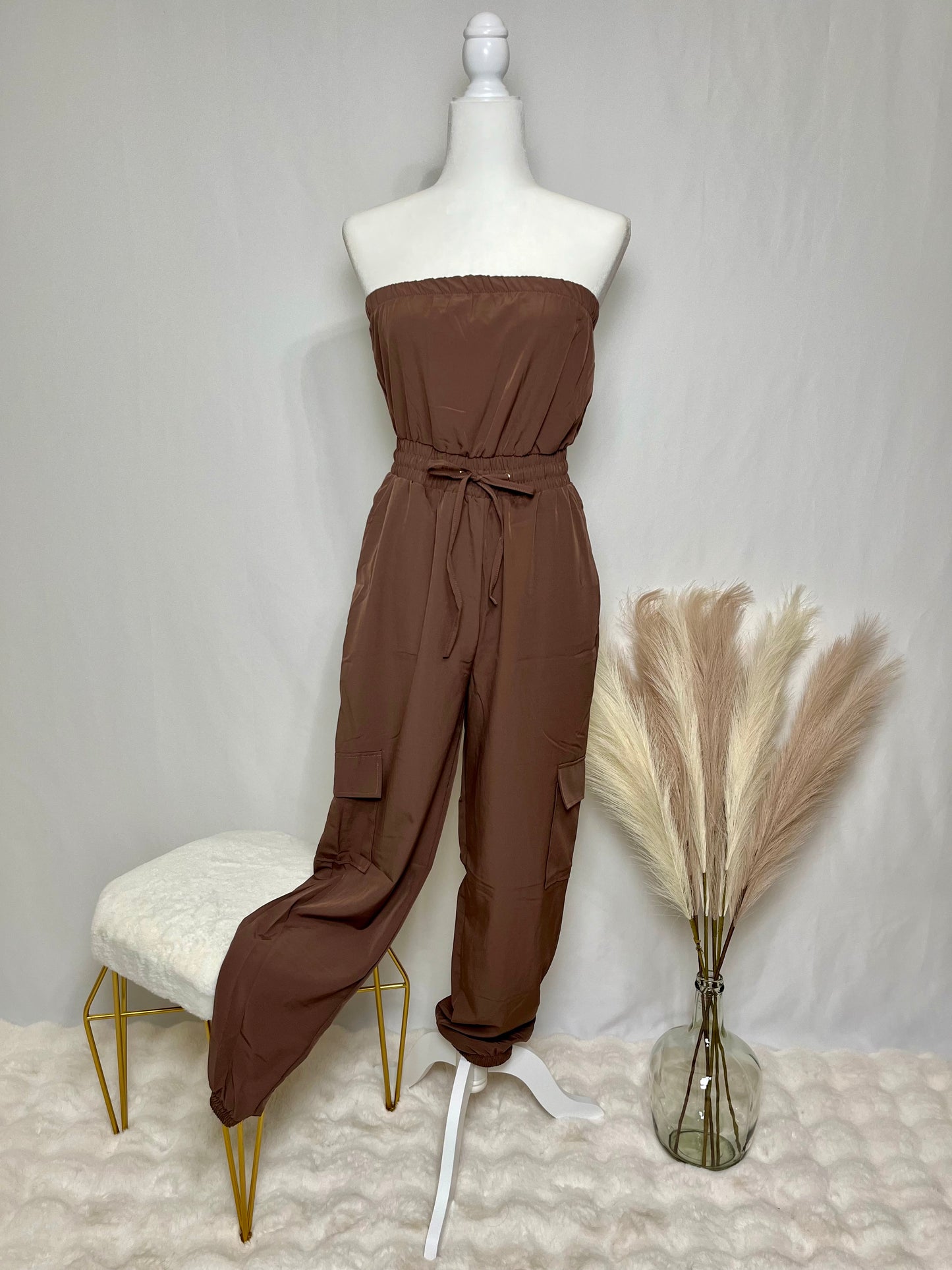 All Brown Jumpsuit