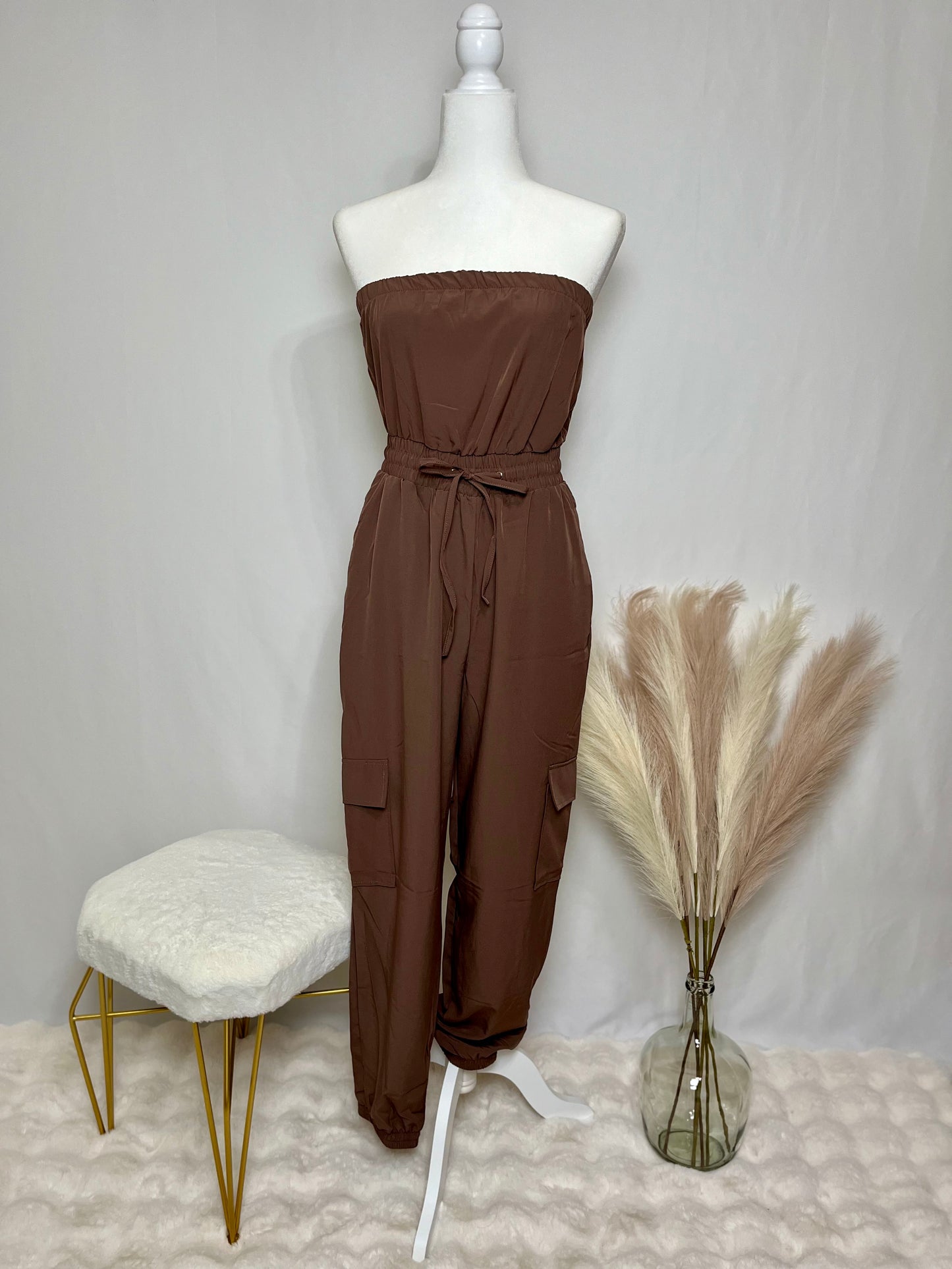 All Brown Jumpsuit