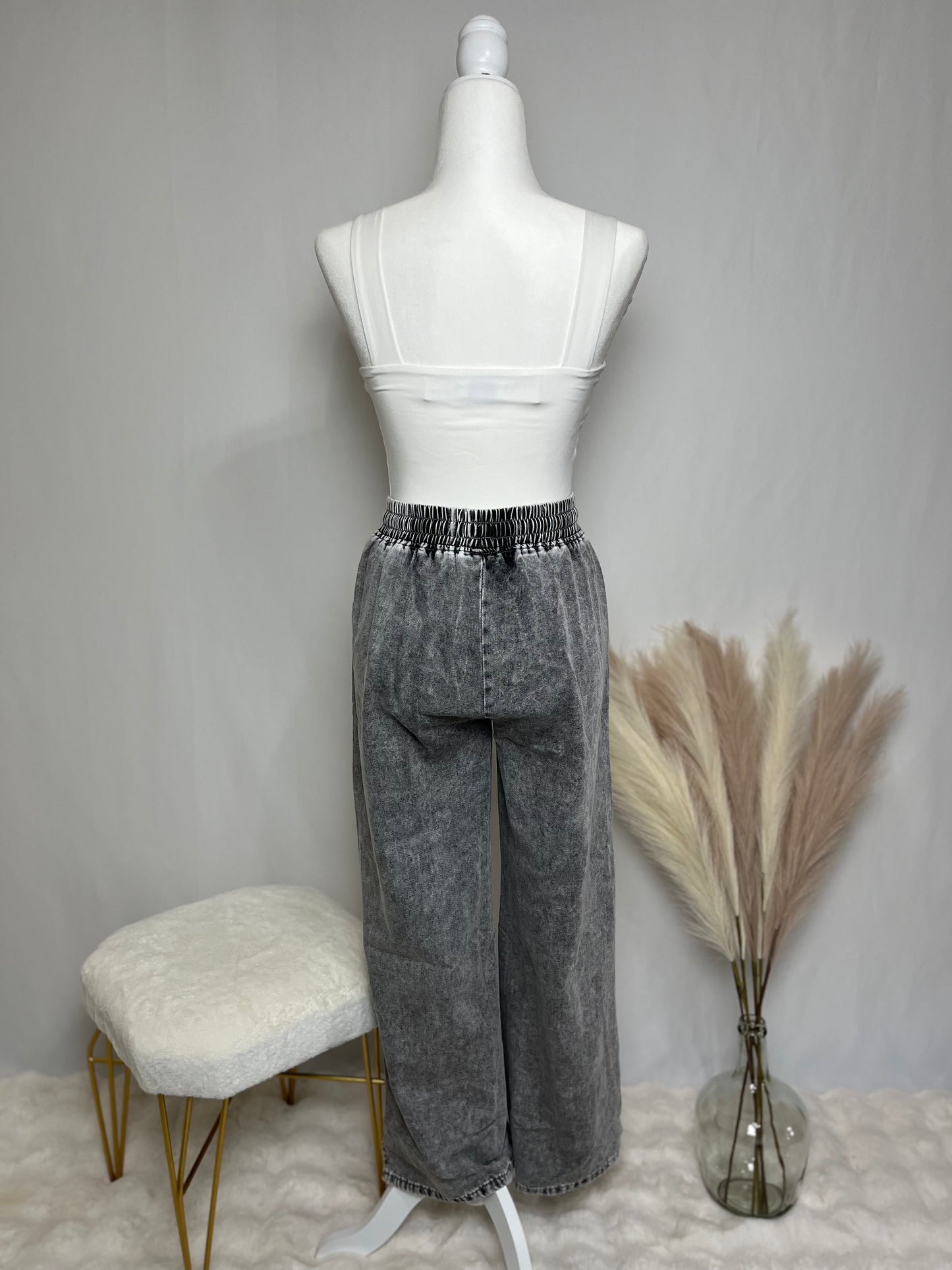 Grey High Waist Jeans