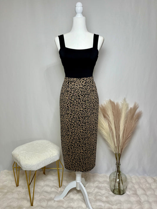 Cheetah Midi Skirt