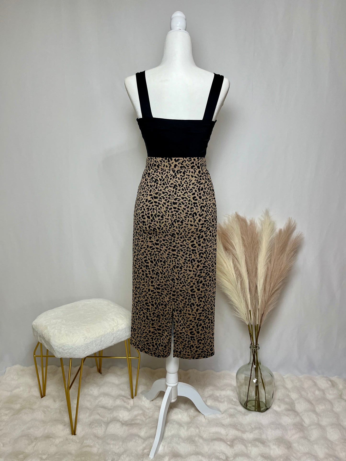 Cheetah Midi Skirt