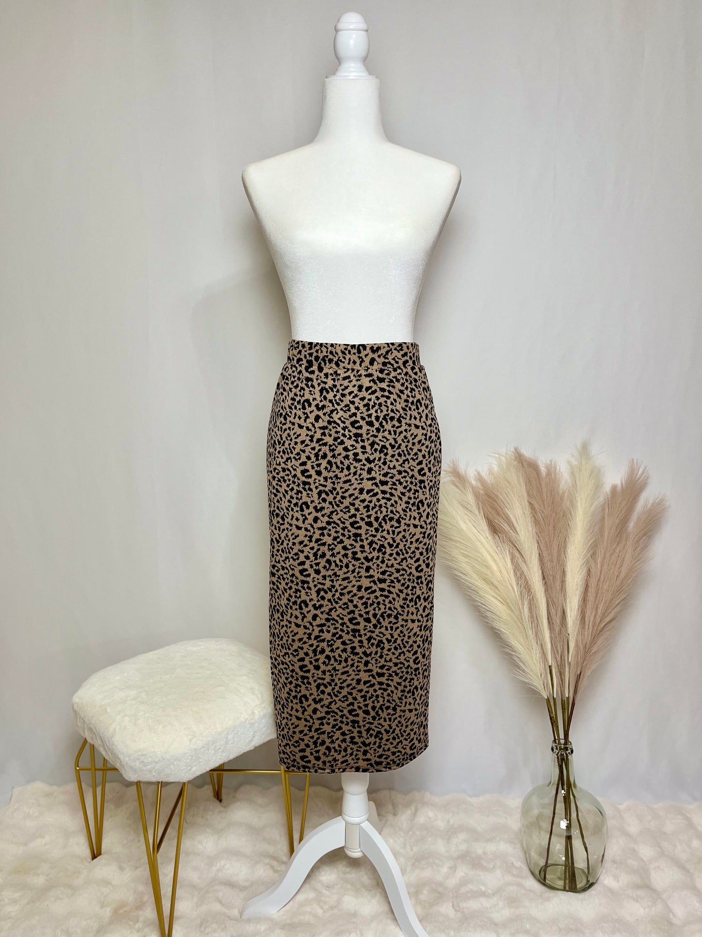 Cheetah Midi Skirt