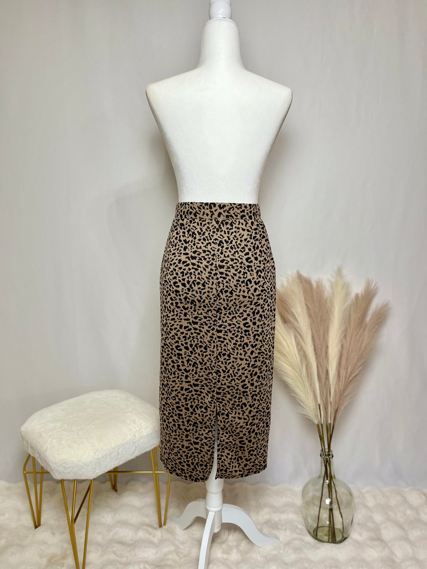 Cheetah Midi Skirt